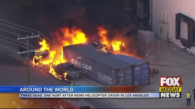 Los Angeles Helicopter Crash Claims Three Lives, Leaving One Hurt