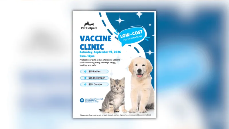 James Island hosts low-cost vaccine clinic to provide affordable shots for dogs and cats