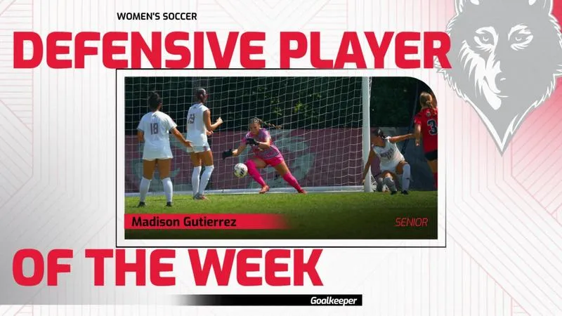 Madison Gutierrez Earns Defensive Player of the Week