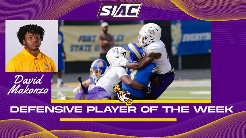 Benedict's Makonzo Named SIAC Defensive Player Of The Week