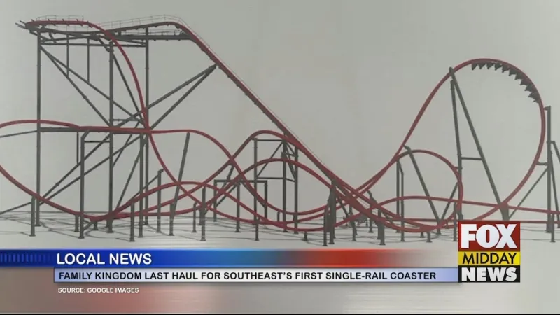 Southeast's First Single-Rail Coaster Coming Along At Family Kingdom