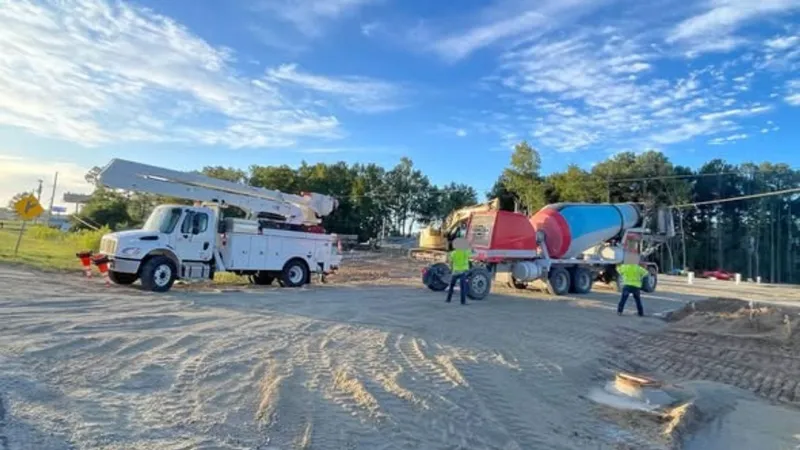 Commercial truck hits utility lines; lanes on East Highway 9 in Little River blocked