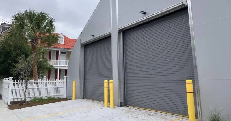 A strange new building on Charleston's Meeting Street has a very practical purpose