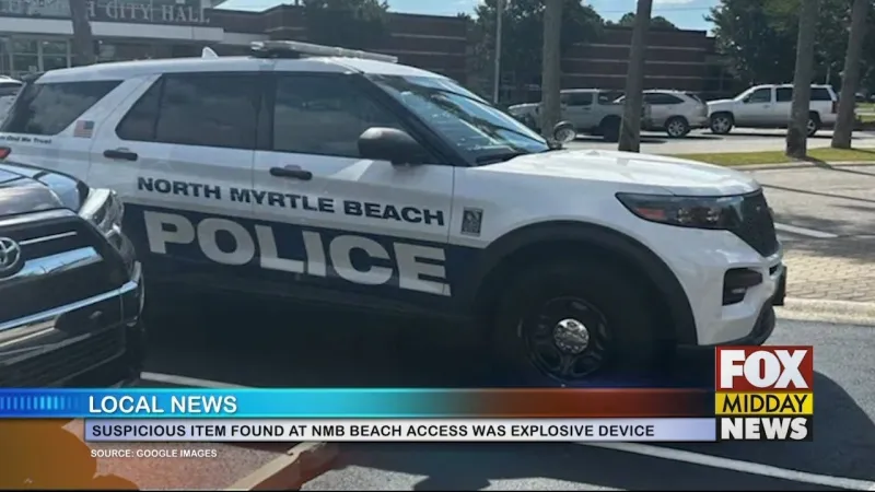 North Myrtle Beach Police Confirm Explosive Device Found At Beach Access