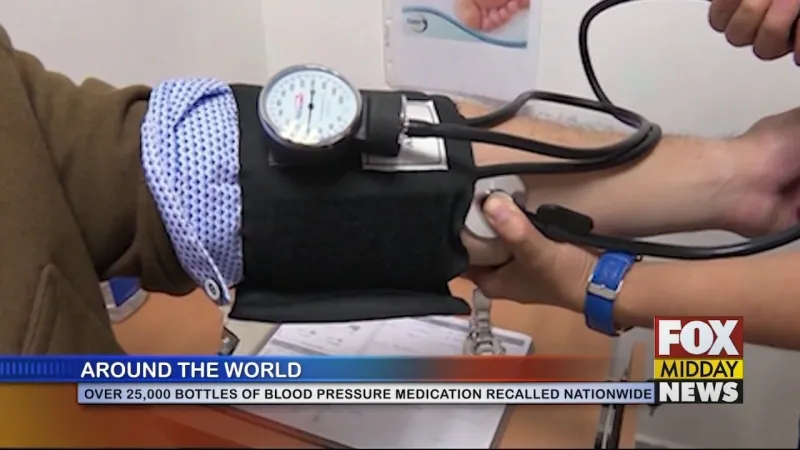 Over 25,000 Bottles Of Blood Pressure Medication Recalled