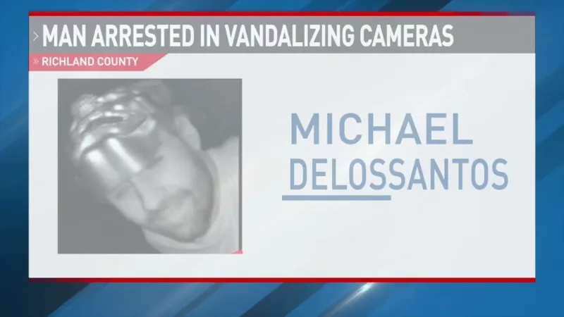 Man arrested after vandalizing Richland County community cameras