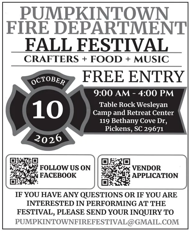 Pumpkintown Fire to Host Fall Festival