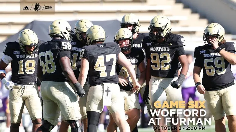 Football Travels to Furman For 100th Meeting