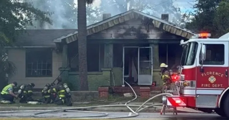 Florence Fire Department responds to structure fire on Sumter Street