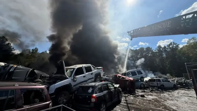 Fire at Florence County scrapyard contained; road reopened