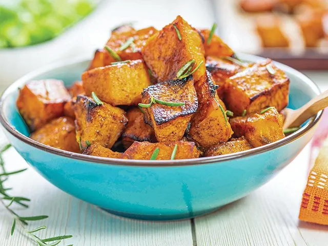 Sugary oven-roasted pumpkin