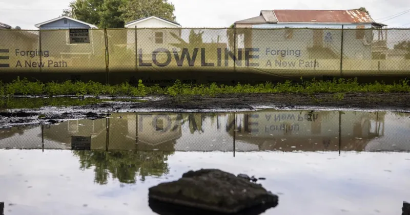 Charleston broke ground on Lowline path last December. It still looks the same. Where does it stand?