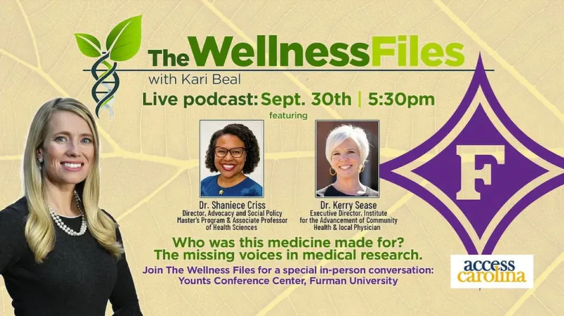 Furman's Shaniece Criss, Kerry Sease headline 'The Wellness Files' live podcast