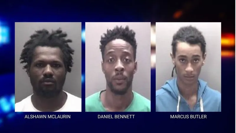 3 charged after string of armed robberies in Lumberton