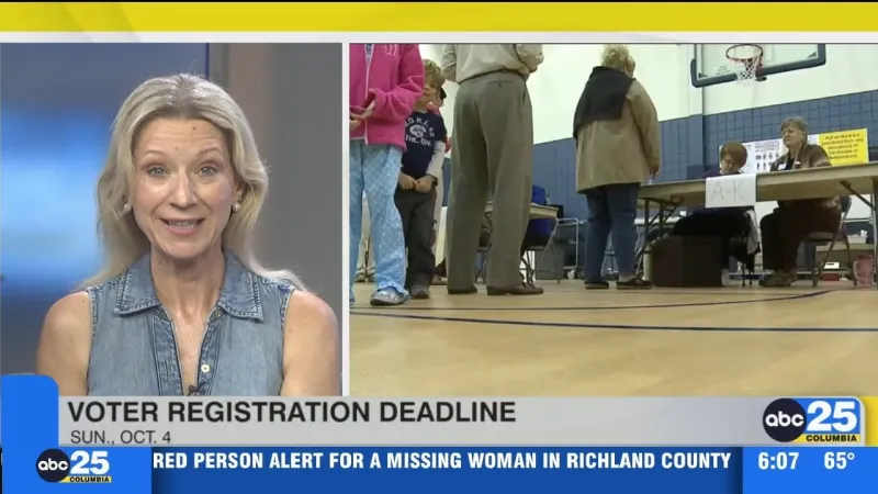 SC Election Commission Voter Registration Deadlines for upcoming General Election