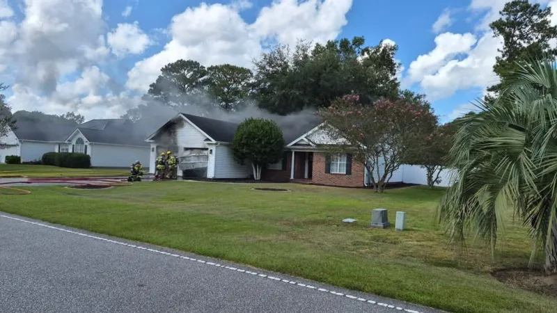 Person, dog injured in Conway structure fire