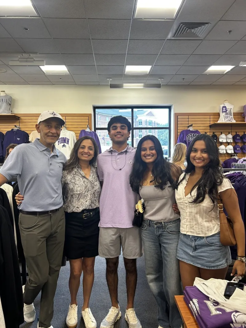 For Furman's newest families, Family Weekend feels a little like coming home