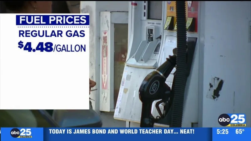 Gas prices dip slightly in South Carolina
