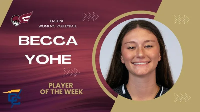 Erskine Women's Volleyball | Yohe earns Conference Carolinas Player of the Week honors