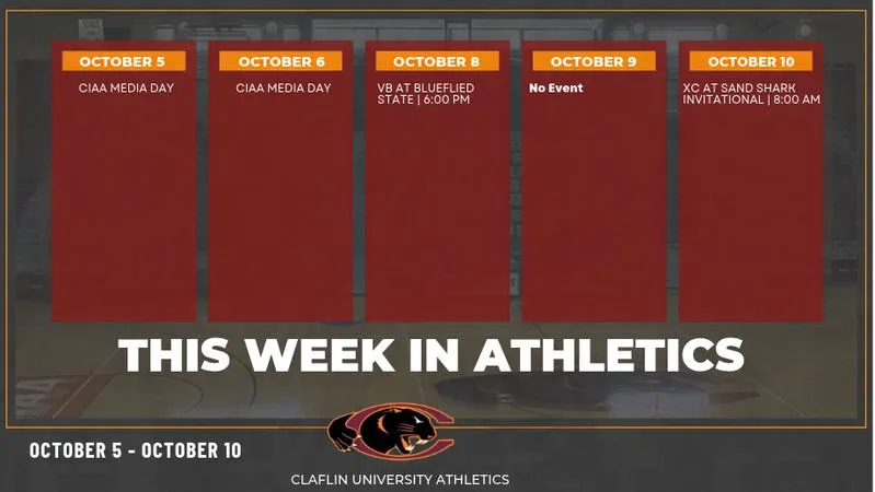 This Week in Athletics: Panthers Turn the Page to Another Busy Week