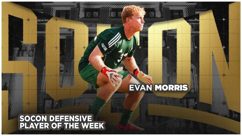 Evan Morris Earns SoCon Defensive Player of the Week