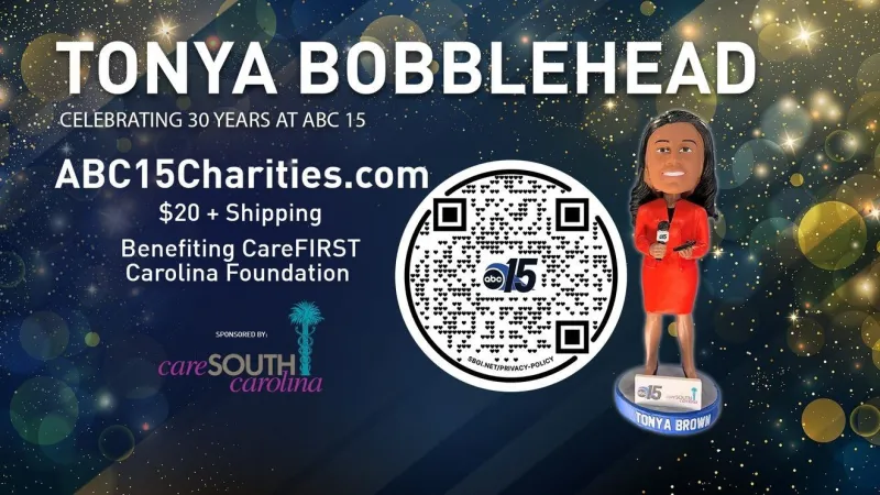 Limited-edition Tonya Brown bobblehead, benefits CareFIRST Carolina Foundation