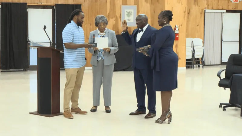 Atlantic Beach swears in new police chief after going months without officers