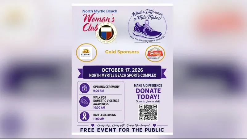 NMB Woman's Club Holding 6th Annual "What a Difference a Mile Makes" Domestic Violence Walk