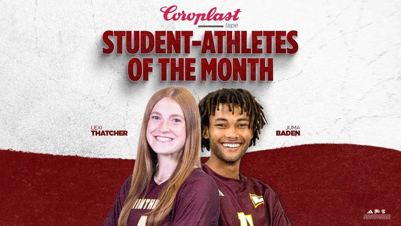 Baden and Thatcher Named September's Coroplast Student-Athletes of the Month
