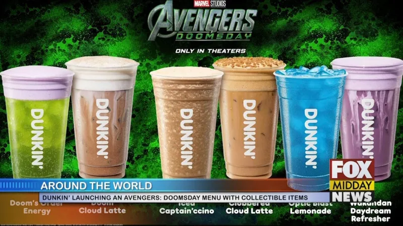 Dunkin' To Launch 'Avengers: Doomsday' Menu And Collectible Merch