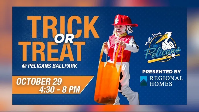 Myrtle Beach Pelicans Hosting Annual Trick or Treat Event and More This Fall!