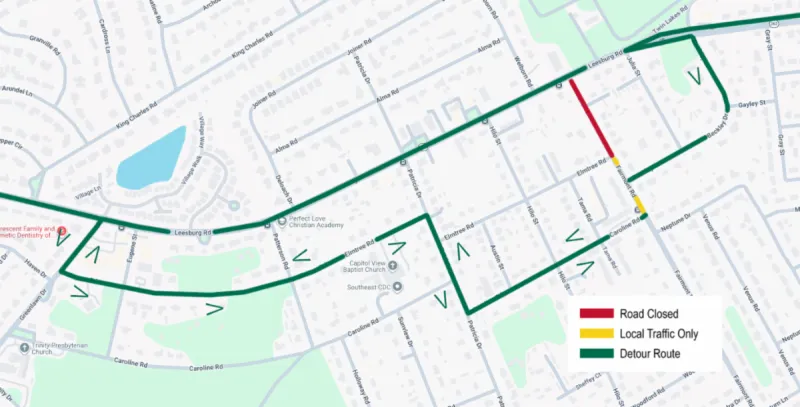 SCDOT to conduct temporary road closure on Fairmont Road