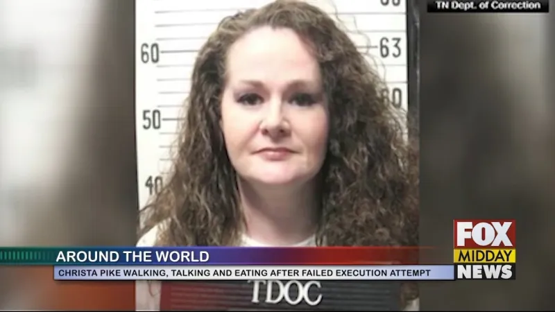 Christa Pike Eating And Walking Following Failed Execution Attempt