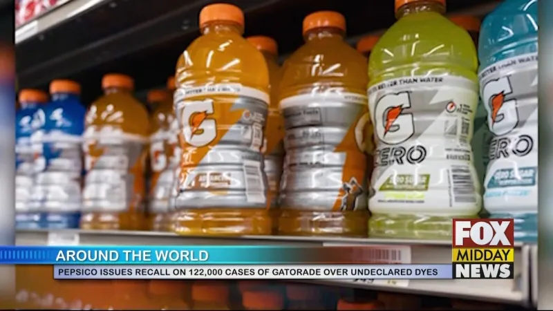 PepsiCo Recalls Over 122,000 Cases Of Gatorade