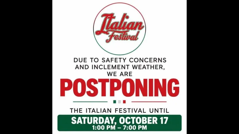 Columbia Italian Festival moved to Oct. 17 due to storm threat