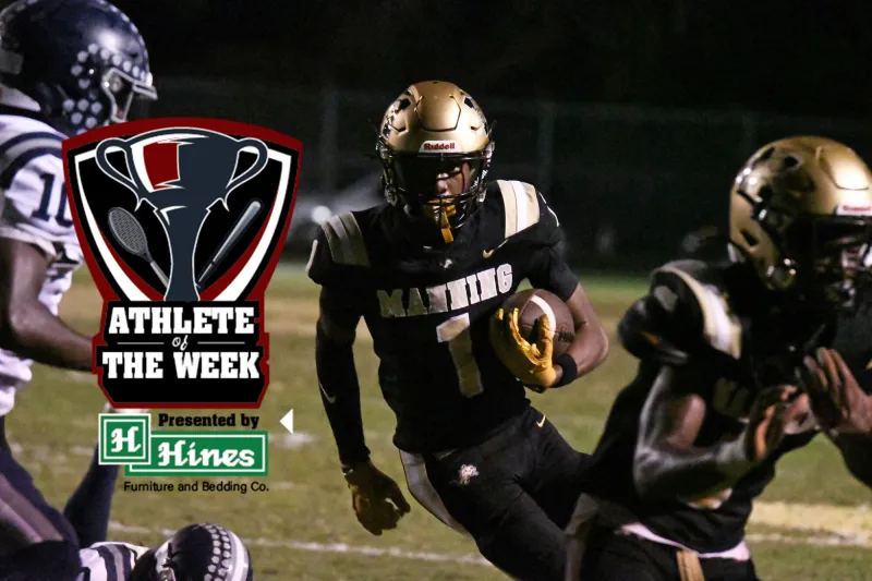 Manning's Robinson sparks comeback on way to Hines Furniture Athlete of the Week