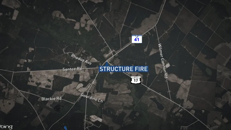 Georgetown County Fire & EMS battle structure fire near Saints Delight Road
