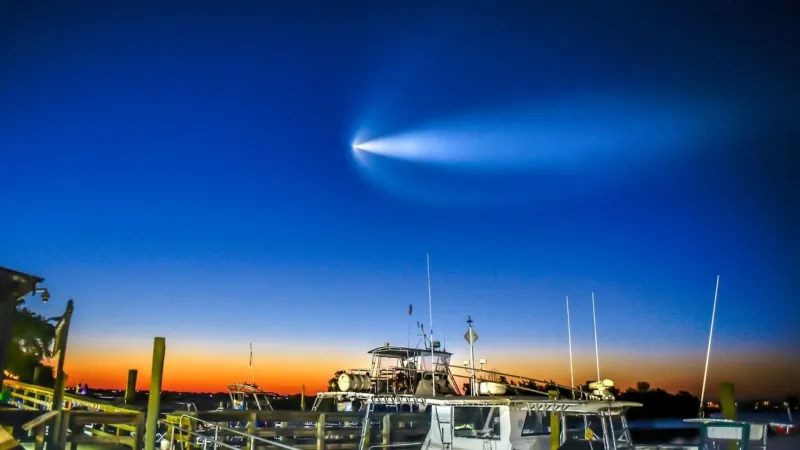SpaceX rocket visible from the Carolinas Tuesday morning