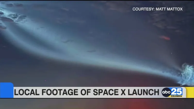 Local footage of Space X launch