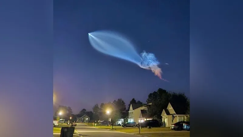 PHOTOS: SpaceX Falcon 9 launch creates a jellyfish in the skies over the Midlands