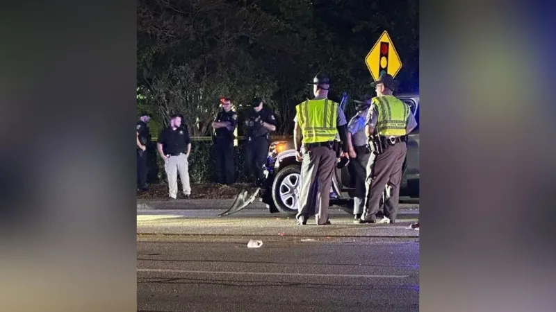 Mullins crash on Monday night was a highway patrol vehicle and bicycle: Florence police