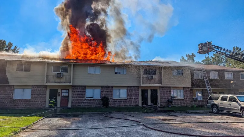 ODPS Fire Department responded to Corona Drive multi-family dwelling fire