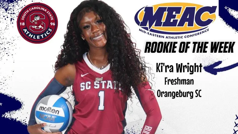 Wright Named MEAC Volleyball Rookie of the Week
