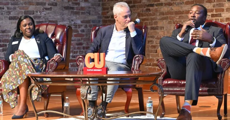 5 Things: Rahm Emanuel joins Claflin talk on schools and 2028 race
