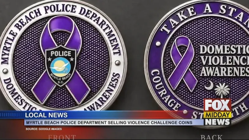 MBPD Selling Domestic Violence Challenge Coins For Family Justice Center