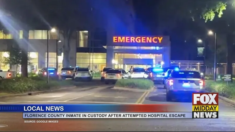 Inmate Arrested After Attempted Escape At A Florence Medical Center