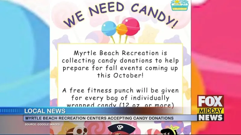 Rec Centers In Myrtle Beach Accepting Candy Donations For Events