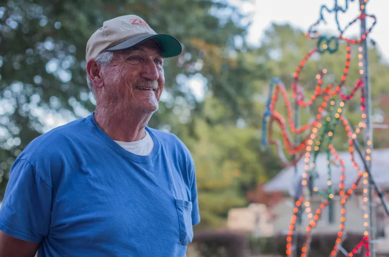 Charlie Dubose and his town of lights