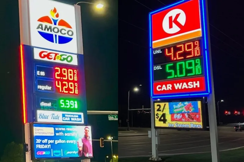 Sioux Falls Gas Prices Explode Past $4 A Gallon Over Night