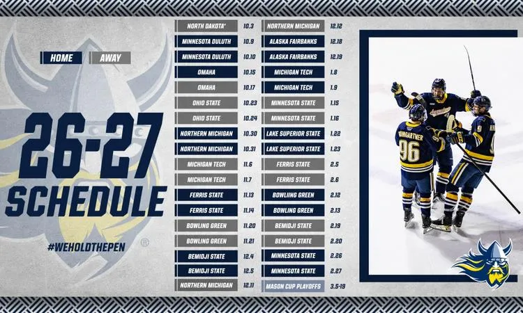Viking Hockey Announces Full 2026-27 Schedule